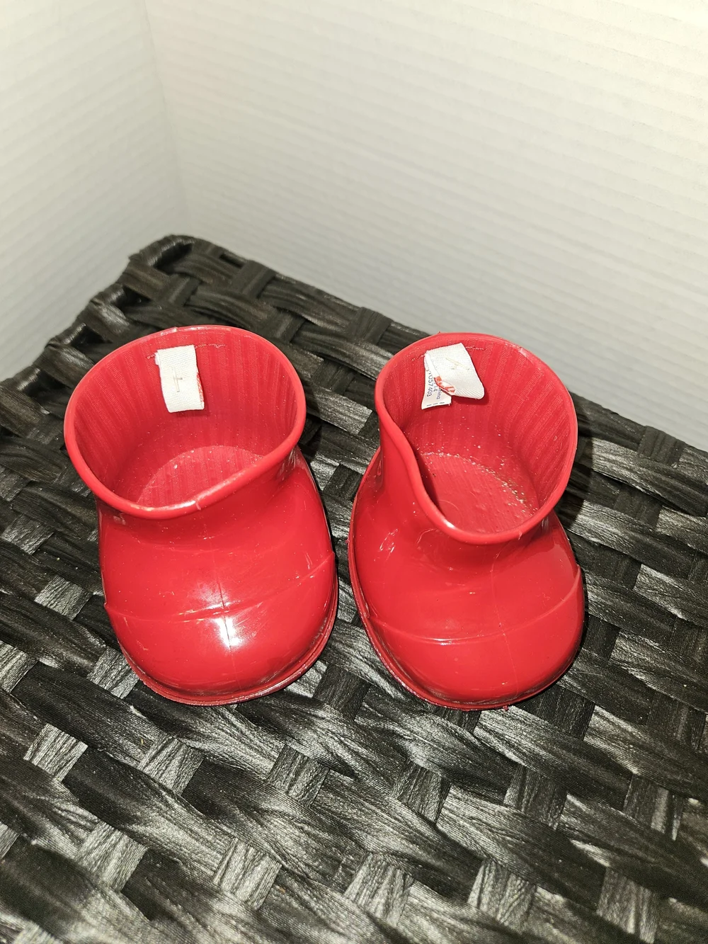 Build-A-Bear Red Glossy Doll Rain Boots